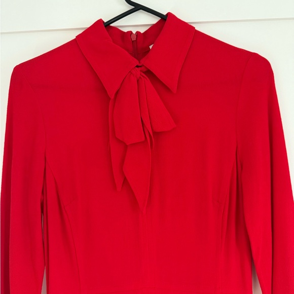 Sandro Red Knee-Length Shirt Dress - Picture 2 of 5